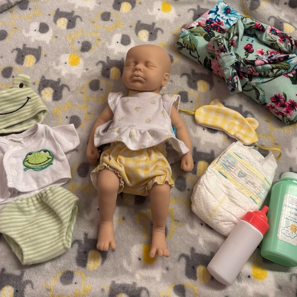 12" Preemie  Silicone Reborn Baby Doll Newborn Full Body Silicone Girl Doll